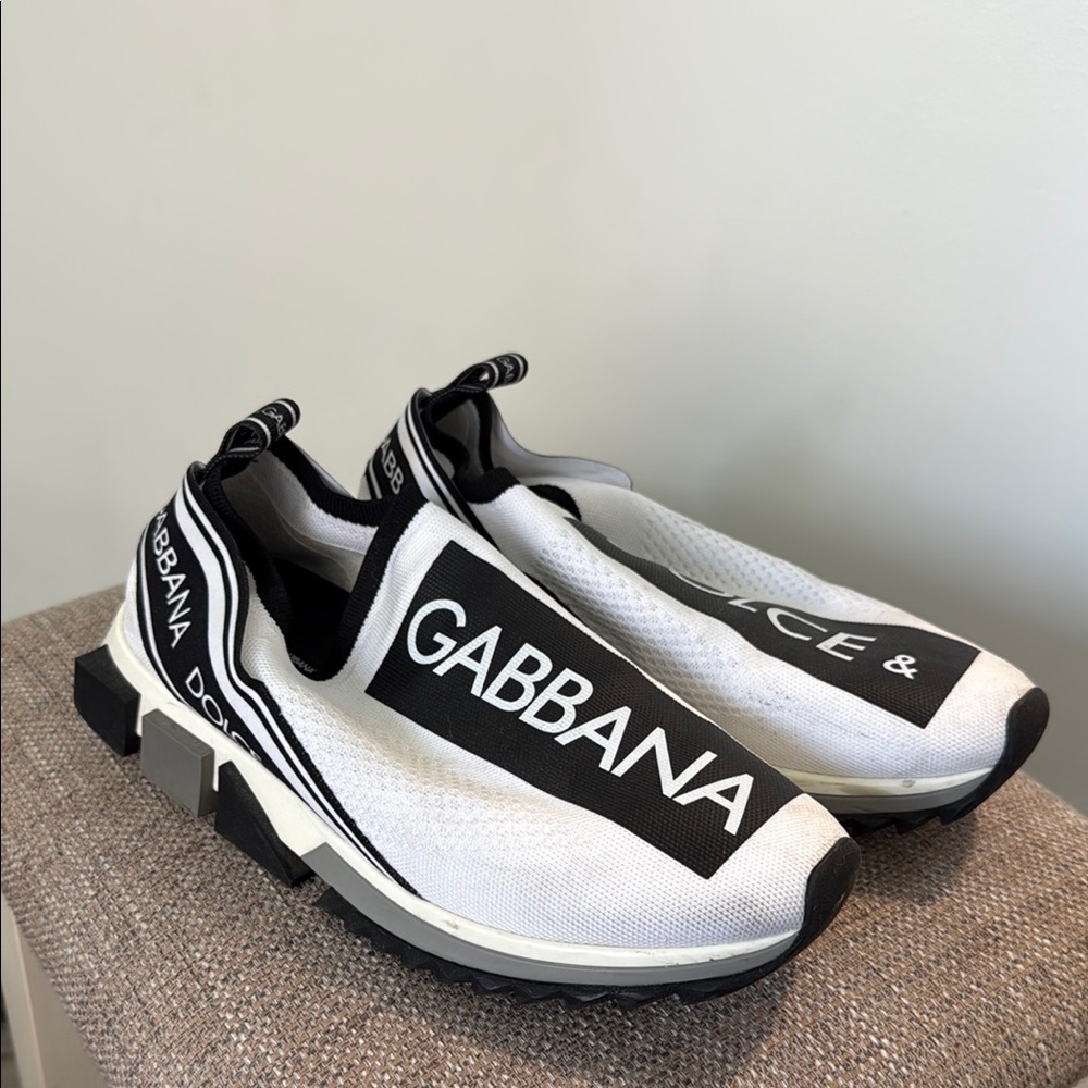 Dolce & Gabbana Black and White Sneakers